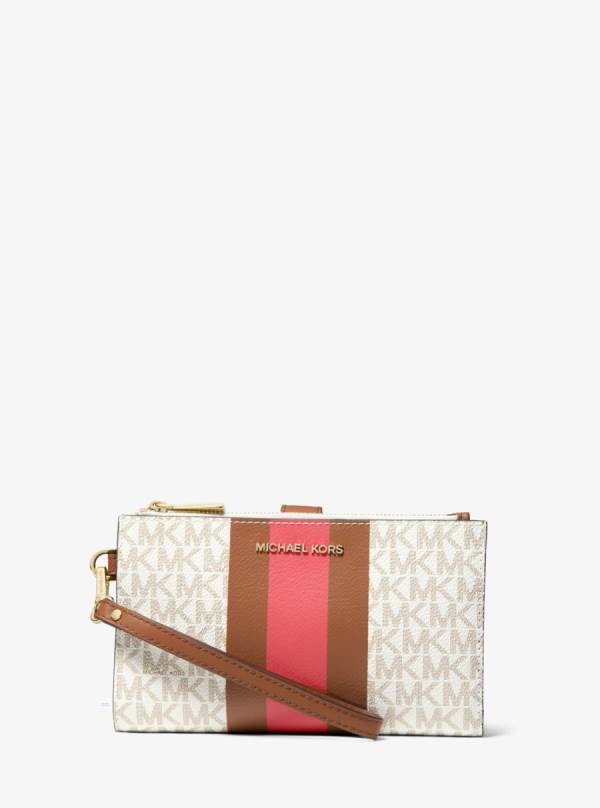 Damske Penazenky Michael Kors Adele Logo Stripe Smartphone Viacfarebný - Doplnky Michael Kors Lacne | VIQLE-4291